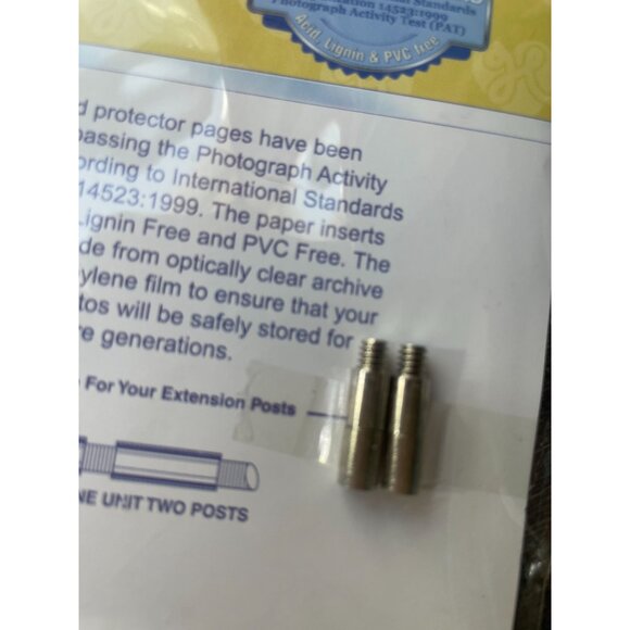 20 6x6 page protectors extension rods white cardstock scrapbook papercraft album - Picture 4 of 5